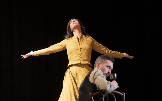 Reportage Pièce Mademoiselle Julie, mise en scène Julie Brochen avec Anna Mouglalis et Xavier Legrand